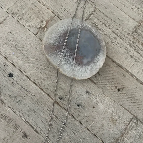 Sterling Silver Minimalist Multi-Strand Layered Necklace 925 Italy - Picture 5 of 9